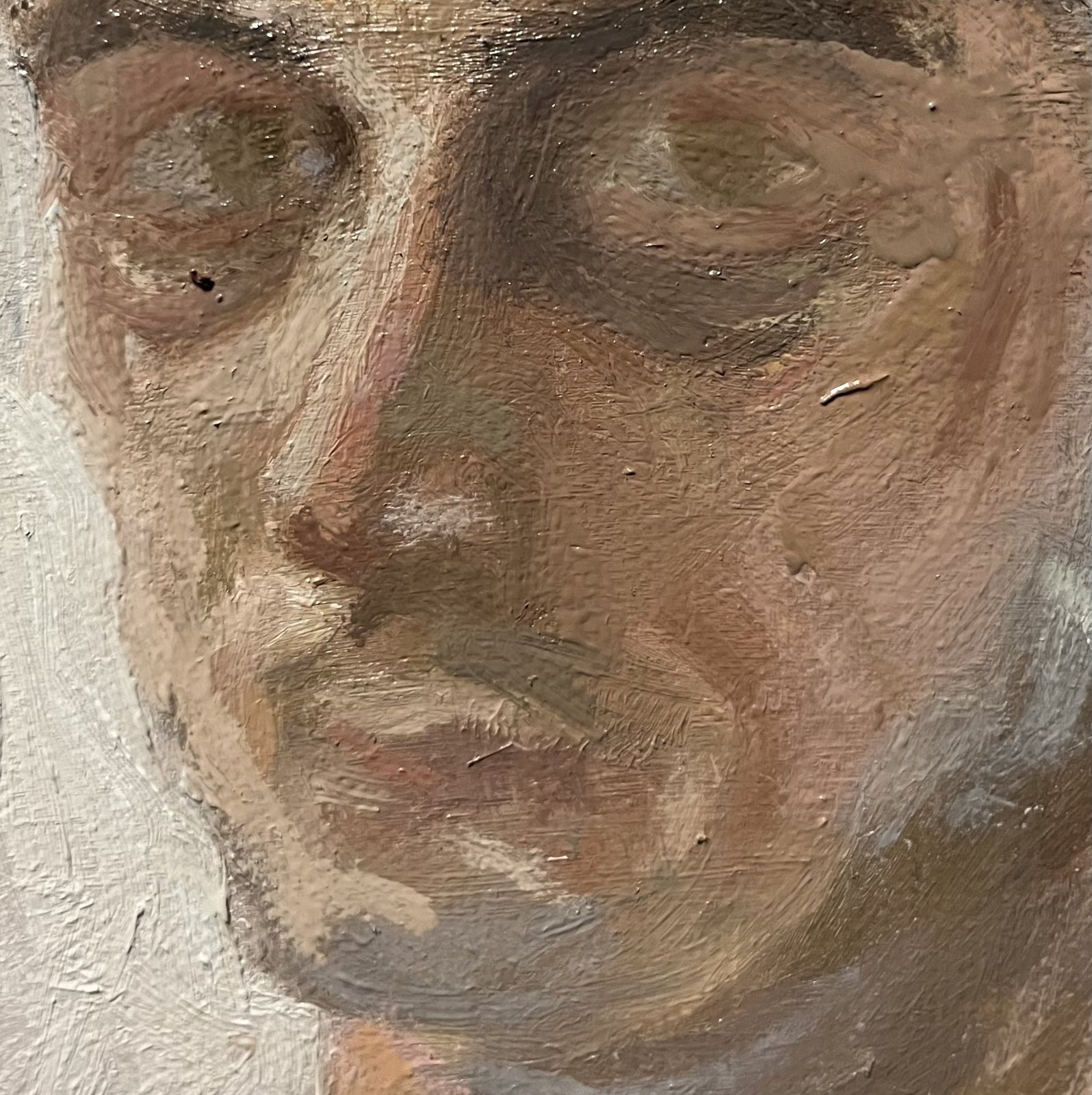 Study (detail), oil on canvas